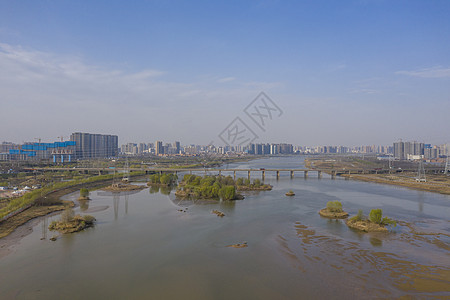 渭河风光黄河支流高清图片