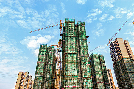 住宅城市建设工地背景