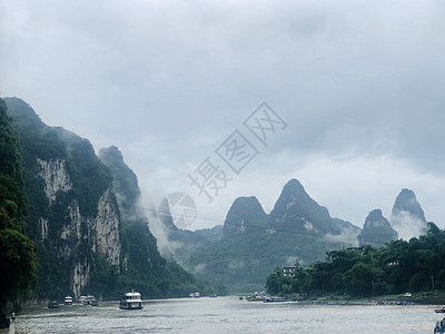 桂林山水烟雨桂林高清图片