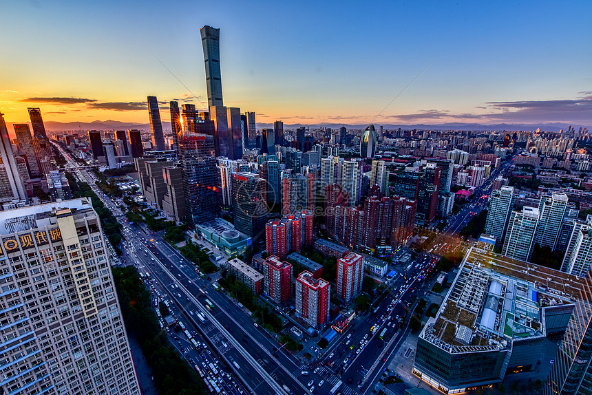 北京朝阳区CBD城市发展的建筑图片