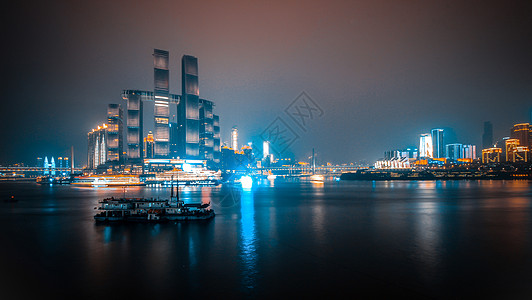 重庆歌乐山风光重庆城市风光天际线背景