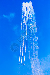 极限运动飞机喷气摄影图片