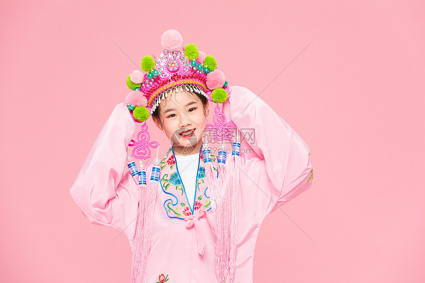 京剧扮相中国风潮流儿童图片
