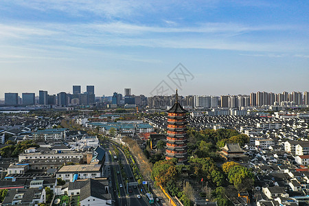 青海寺庙苏州北寺塔背景