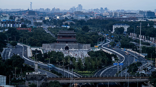 北京中轴线城市交通风光背景图片