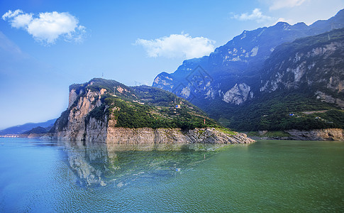 湖北省宜昌湘黔鄂山水风情灯影峡背景图片