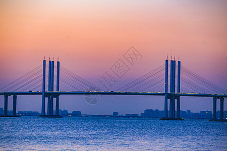 青岛胶州湾跨海大桥斜拉桥图片