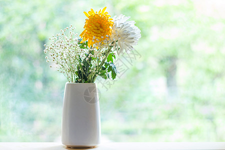 花艺与家居清明节菊花插花静物背景