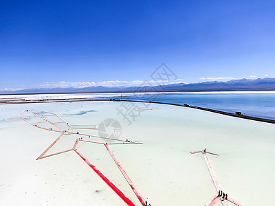 青海茶卡盐湖背景图片