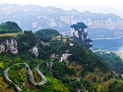 贵州乌江源百里画廊风景区背景