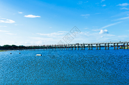 缅甸曼德勒乌本桥图片
