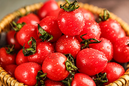 小西红柿新鲜圣女果高清图片
