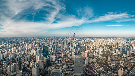 上海黄浦区城市全景高清图片