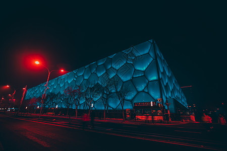 鸟巢水立方水立方背景