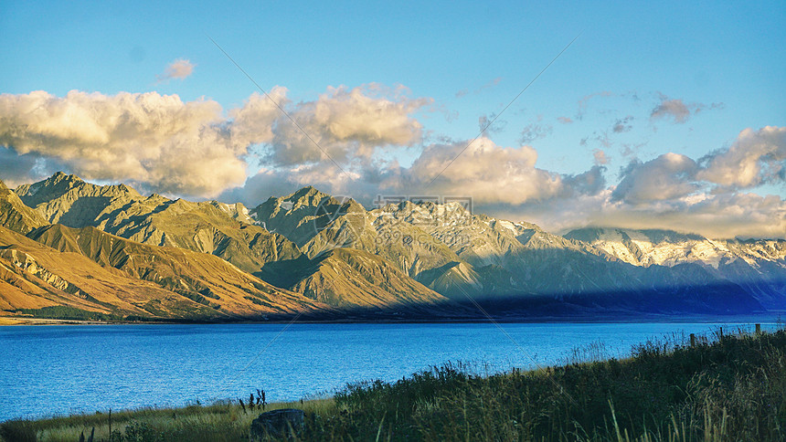 普卡基湖日出新西兰南岛自驾游山川湖泊图片