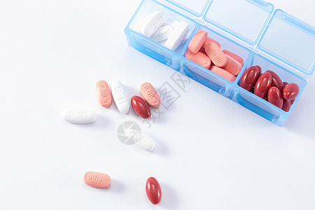 药丸和药盒健康医疗高清图片