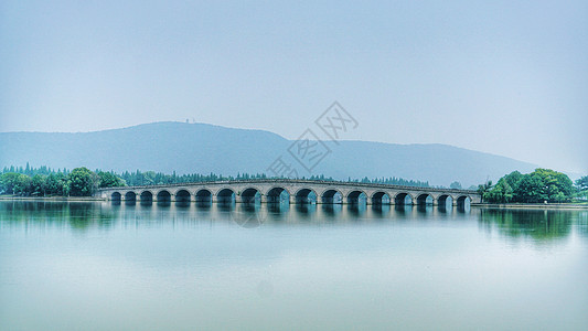 常州高架常州尚湖风景区穿湖大堤背景