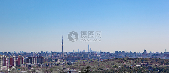 北京老山眺望北京全景图片