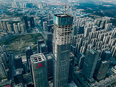 航拍贵阳城市商业金融中心图片