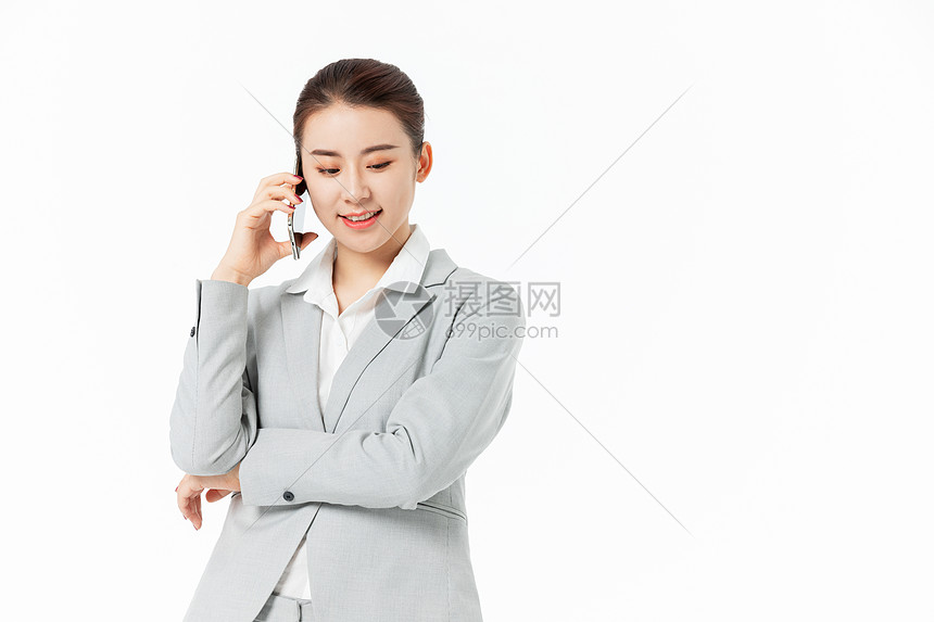 青年商务女性打电话图片