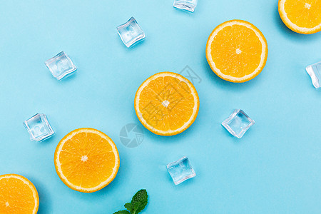创意柠檬水果切片图片