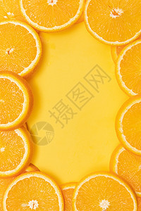 创意水果橙子切片组合图片