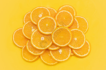 创意橙子切片组合图片