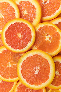 创意橙子切片组合背景