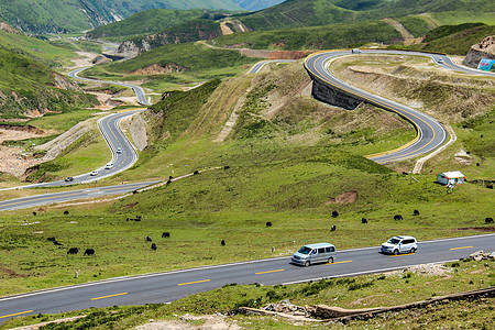 西部美景中国最美公路G227背景