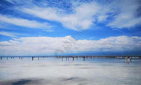 茶卡盐湖美景图片