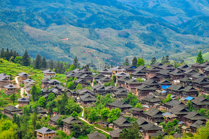 贵州岜沙苗寨景区图片