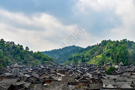 黄岗侗寨贵州小黄侗寨背景