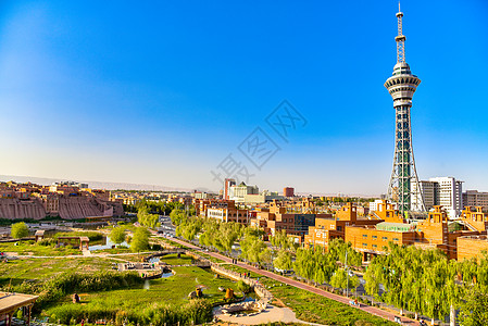 新疆喀什古城背景