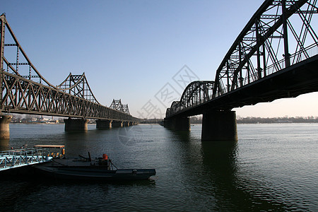 丹东鸭绿江大桥背景图片