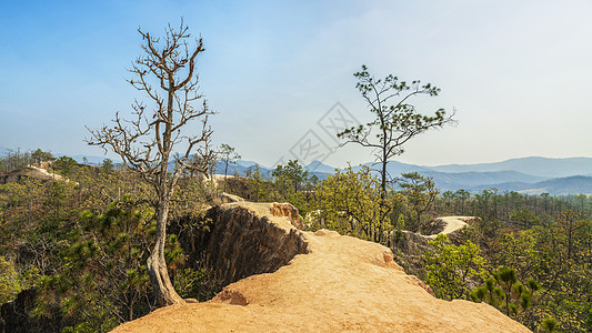 泰国北部拜县大峡谷自然风光图片