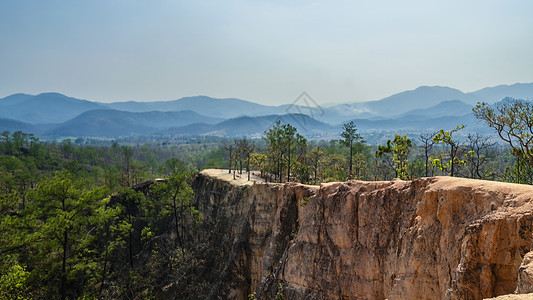 泰国北部拜县大峡谷自然风光图片