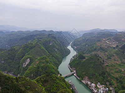 航拍贵州舞阳河风光高清图片