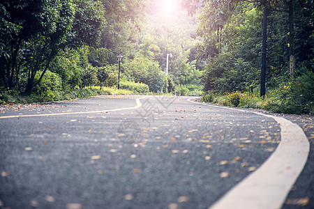 阳光公路山里希望的大道背景