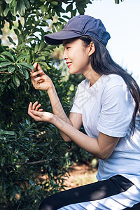 春游踏青美女图片