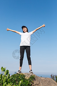 厦门站山顶石头美女人像背景