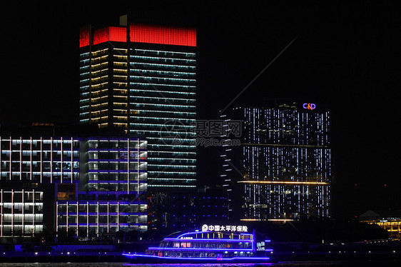上海城市灯光夜景图片