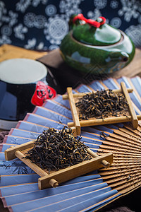 珍红茶叶摄影手工茶叶传统手艺土特产图片