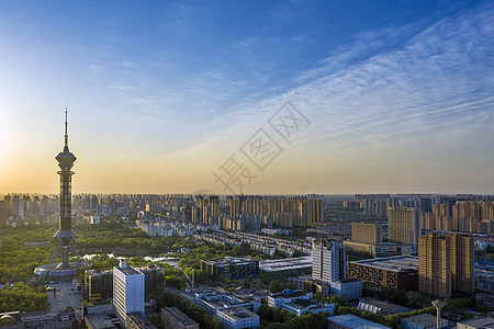 电视台LOGO石家庄人民广场背景