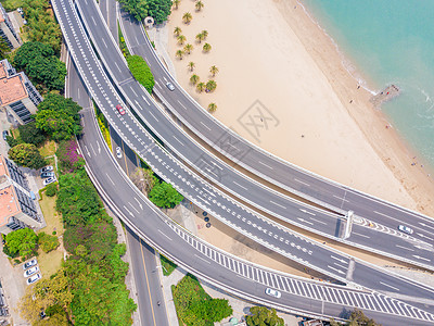 航拍厦门网红环岛路图片