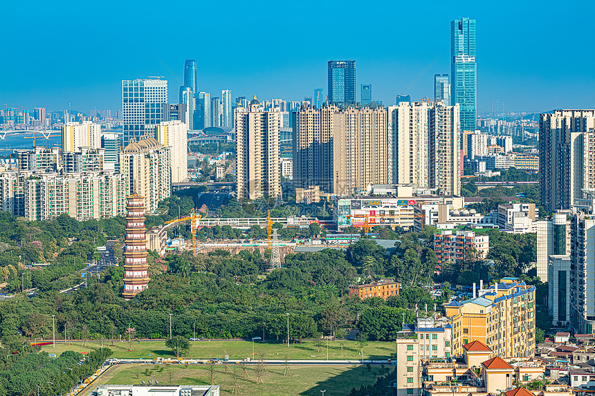 广东省广州市海珠区赤岗塔等建筑群图片