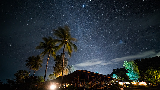 夜晚的天空印尼星空夜景背景