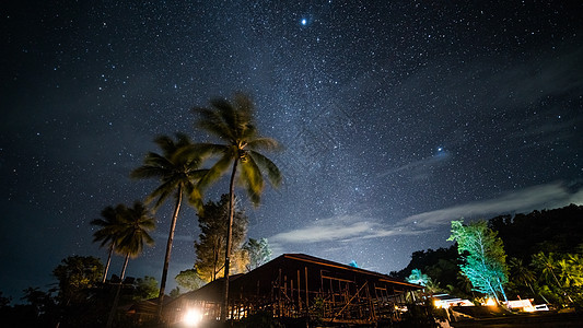 印尼星空夜景图片