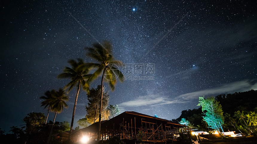 印尼星空夜景图片