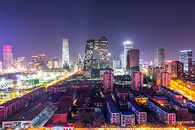 中国中央电视台大楼夜景图片