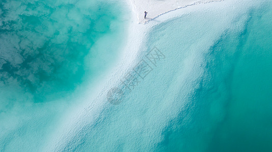 青海寺庙青海海西网红景区翡翠湖背景